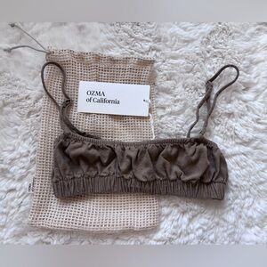 OZMA of California HOUSE TOP Regen Silk Noil, Laurel, XS